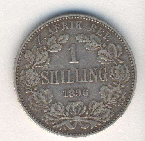 1896 ZAR Kruger shilling F+  as per photo