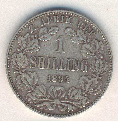 1894 ZAR Kruger Shilling aVF -  as per photo