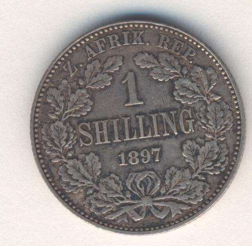1897 ZAR Kruger Shilling XF - as per photo