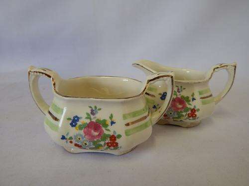Alfred Meakin made in England - milk jug and sugar pot - @ CRAZY R1 start