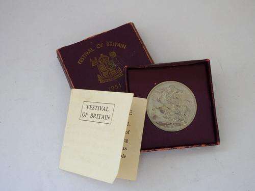 1951 Festival of Britain crown in Original box @ Crazy R1 start