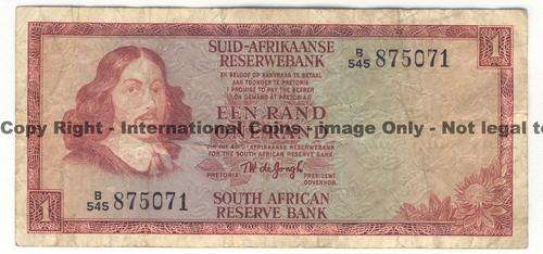 Lot of 7 old SA banknotes - some well used