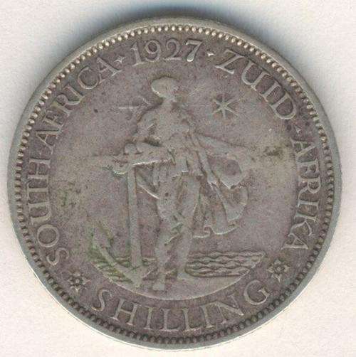 1927 SA Union Shilling - Scarce coin