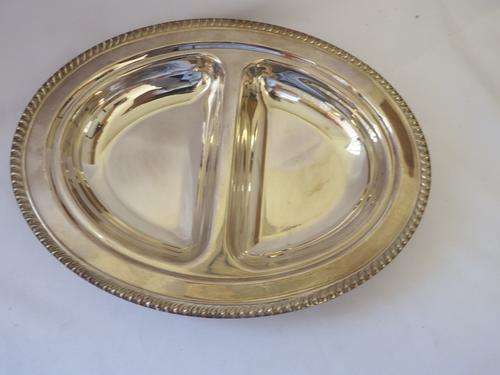 SP on Brass serving dish - vintage - @ CRAZY R1 start