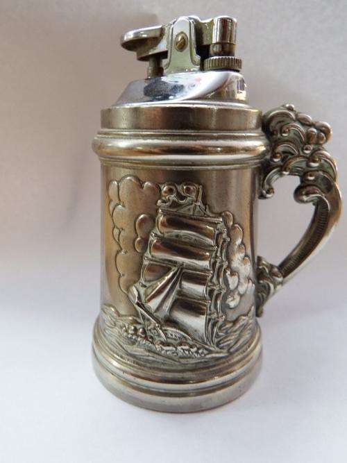 Vintage table lighter silver colour