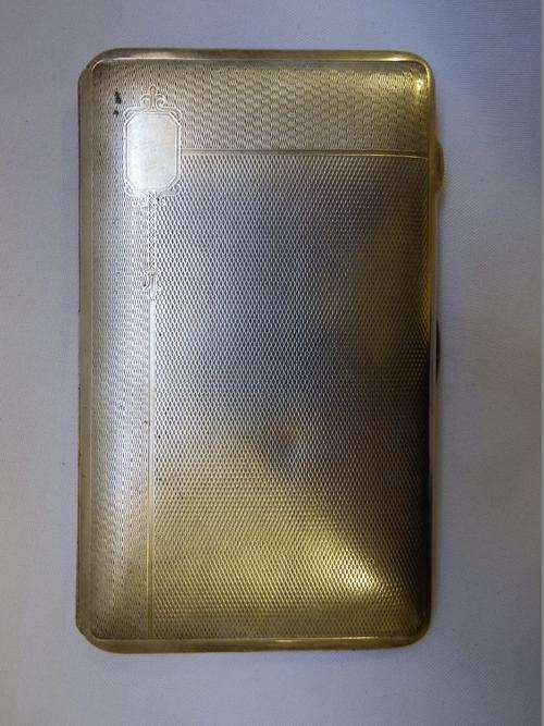 Silver plated cigarette case