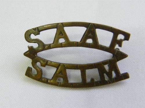SA Airforce shoulder title - as per photo