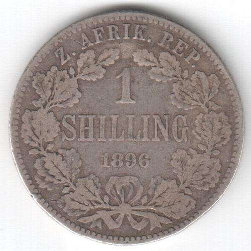 1896 ZAR Kruger Shilling - well used