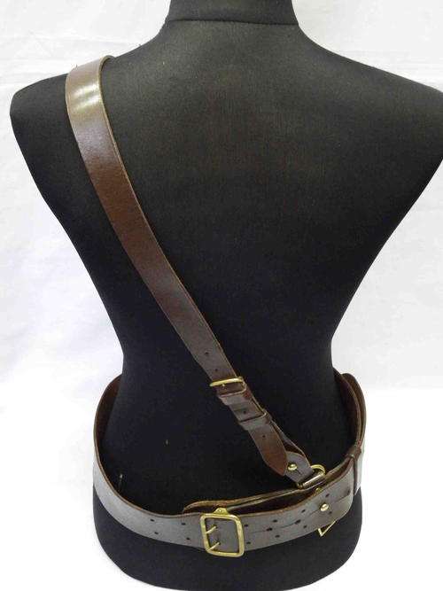 Vintage SAM Browne military belt with shoulder strap