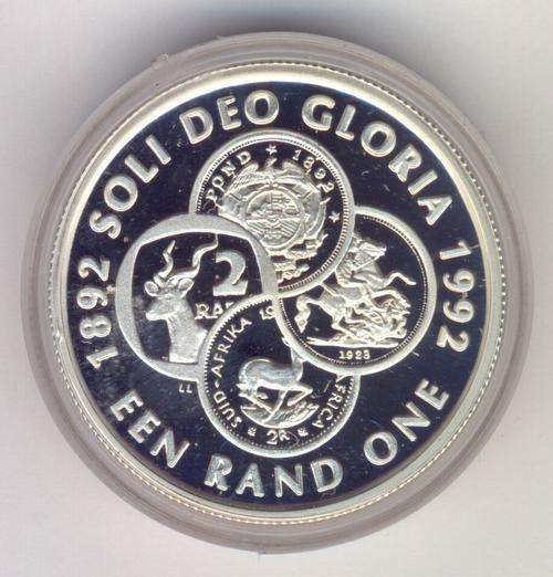 1992 RSA proof - silver R1 Protea