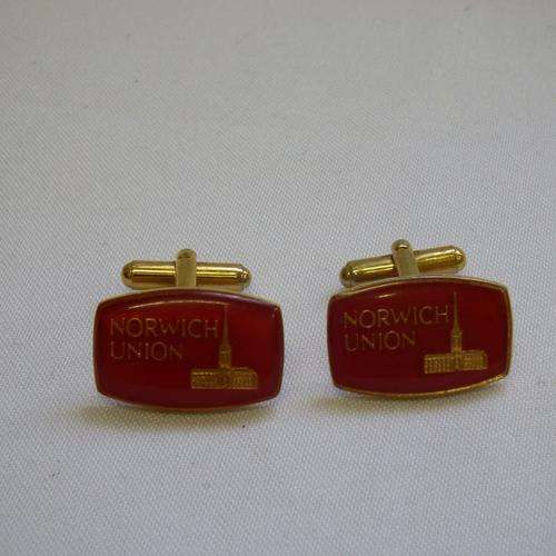 Pair of Norwich Union cufflinks