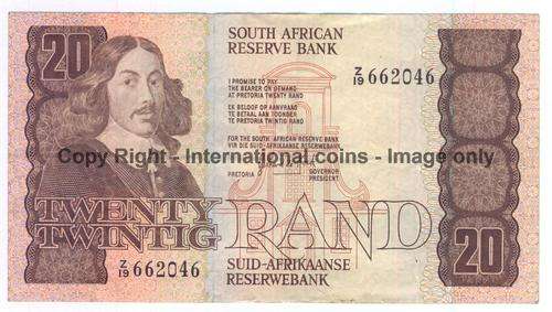 Lot of 2 twent rand replacement notes - De Kock and Stals