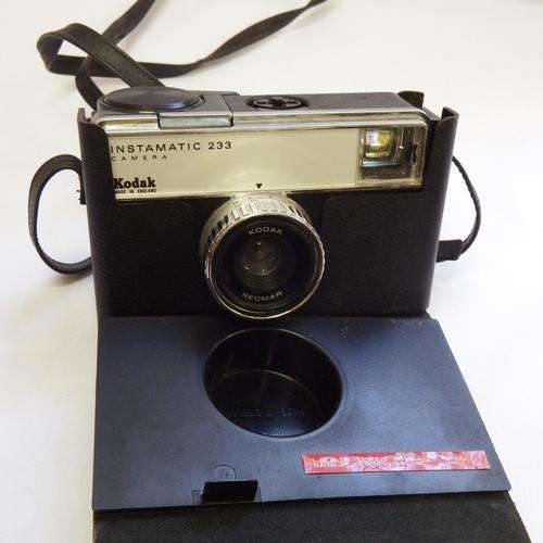Kodak Instamatic 233 in bag