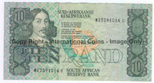 Lot of 2 ten rand replacement notes - GPC de Kock