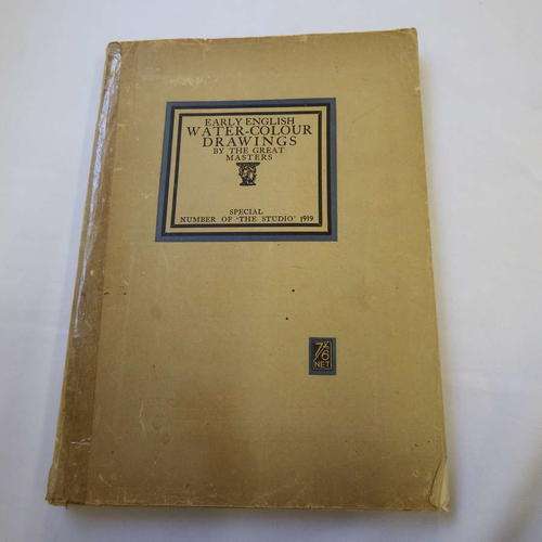 1919 Book - Early water colour drawings by the great masters with colour and black and white plate