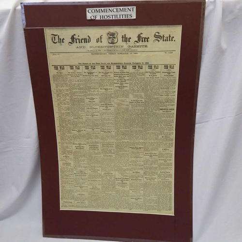 The Friend of the Free State and Bloemfontein gazette 10 November 1899 - Commencement of Hostilities