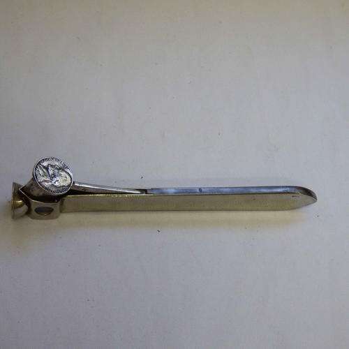 Cigar cutter with American Dime - marked Platinin