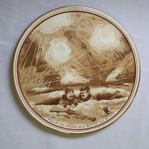 Bruce Bairnsfather WW1 hanging plate