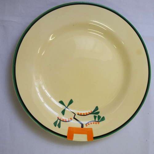 Handpainted Clarice Cliff side plate - Wilkinson Ltd. England