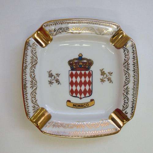 Fait Main Monaco - Monte Carlo Porcelaines D`art ashtray