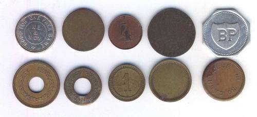 Lot of 10 Tokens