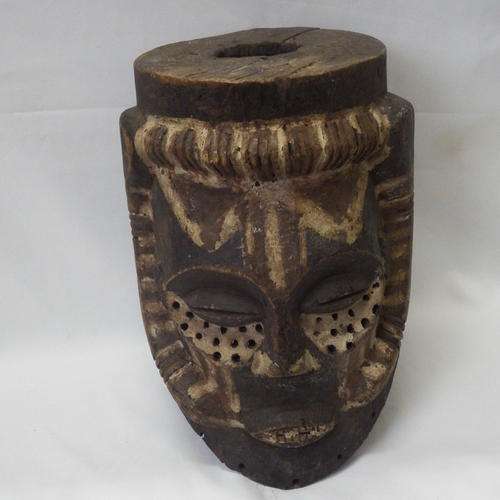 Vintage African art mask - Kuba tribe -  as per photo - cracked