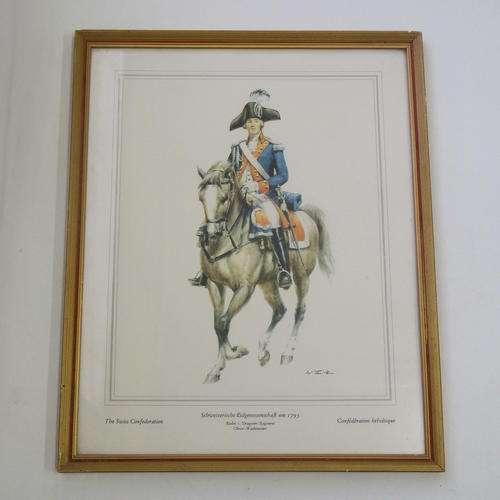 The Swiss Confederation "Basler 1.Dragoner-Regiment Obrist-Wachtmeister" print - @ CRAZY R1 start