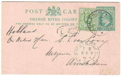 Postcard - Oranje River Colony