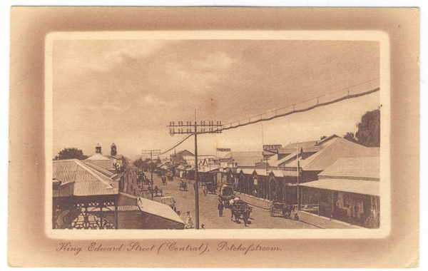 Postcard - King Edward Street (Central), Potchefstroom - Unused