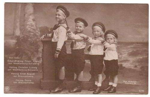 Postcard - Four young Dukes