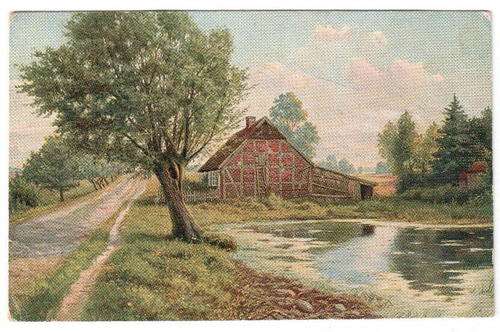 Postcard - Farm Scene
