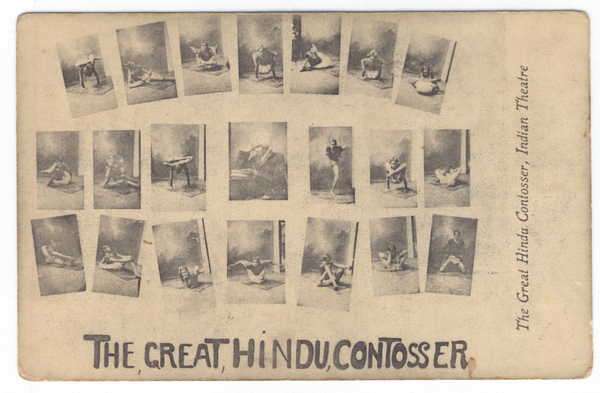 Postcard - `The great Hindu Contosser, Indian Theatre` - Unused