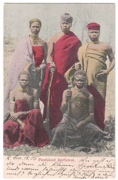 Post Card - Pondsland Gentlemen - from Rouxville to Lady Grey via Aliwal North