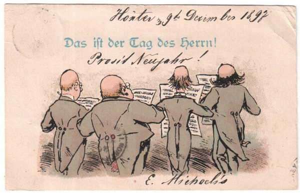 Post Card - " Das ist der tag des herrn!" - 1897 - Stamp : 10 Mark