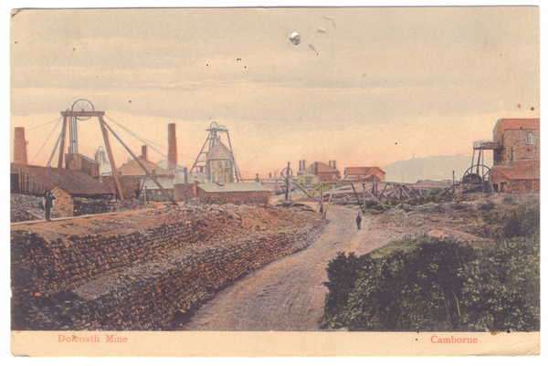 Post Card - Dolcoath Mine - Camborne - Used but not posted