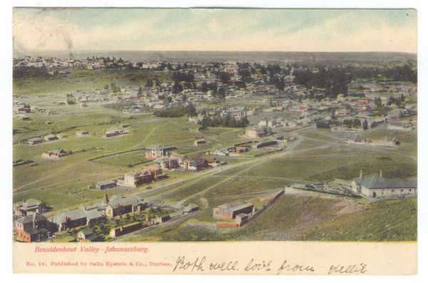 Post Card - Bezuidenhout Valley , Johannesburg