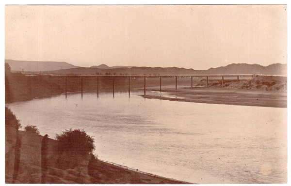 Post Card - Vintage photo of bridge, Aliwal North - Unused