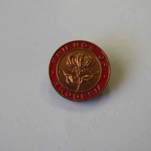 Friends of Rhodesia button hole badge - 1.8cm in diameter