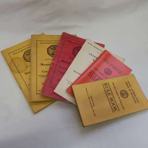 Lot of 5 R.A.O.B (Royal Antediluvian Order of Buffaloes) rule books and manuals - @ CRAZY R1 start