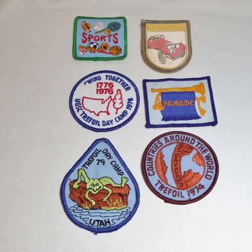 Lot of 6 cloth badges - @ CRAZY R1 start