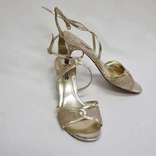 ORBIT gold colour evening shoes - Size 4