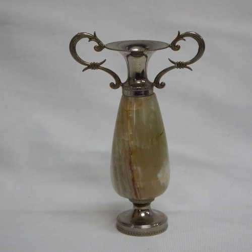 Italian alabaster single flower vase