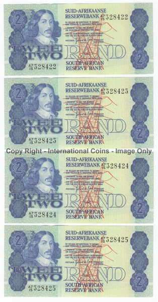 Lot of 8 R2 notes with consecutive numbers