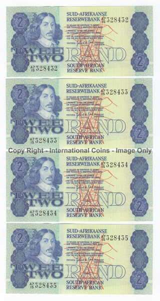 Lot of 8 R2 notes with consecutive numbers