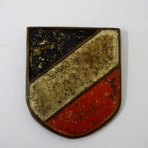 German WW2 helmet badge for Pith helmet with pins