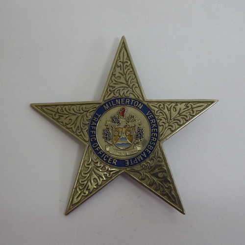 Milnerton Traffic Police star - 2 lugs (one bent)