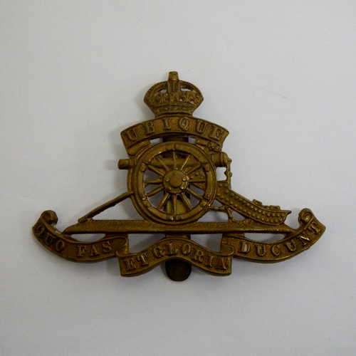 South African Artillery cap badge - Brass