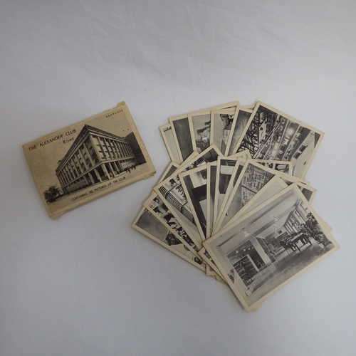 The Alexander Club Rome Post cards - containing 16 pictures of the club - unused