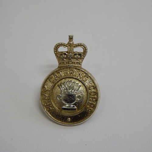 British Army catering corps shoulder title with queens crown - Anodised