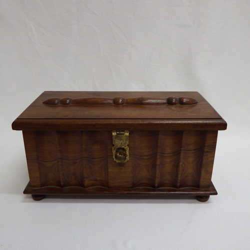 Vintage handmade wooden jewellery kist